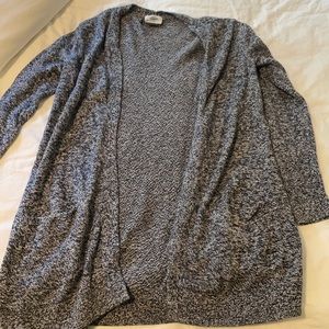 Navy blue speckle with pockets